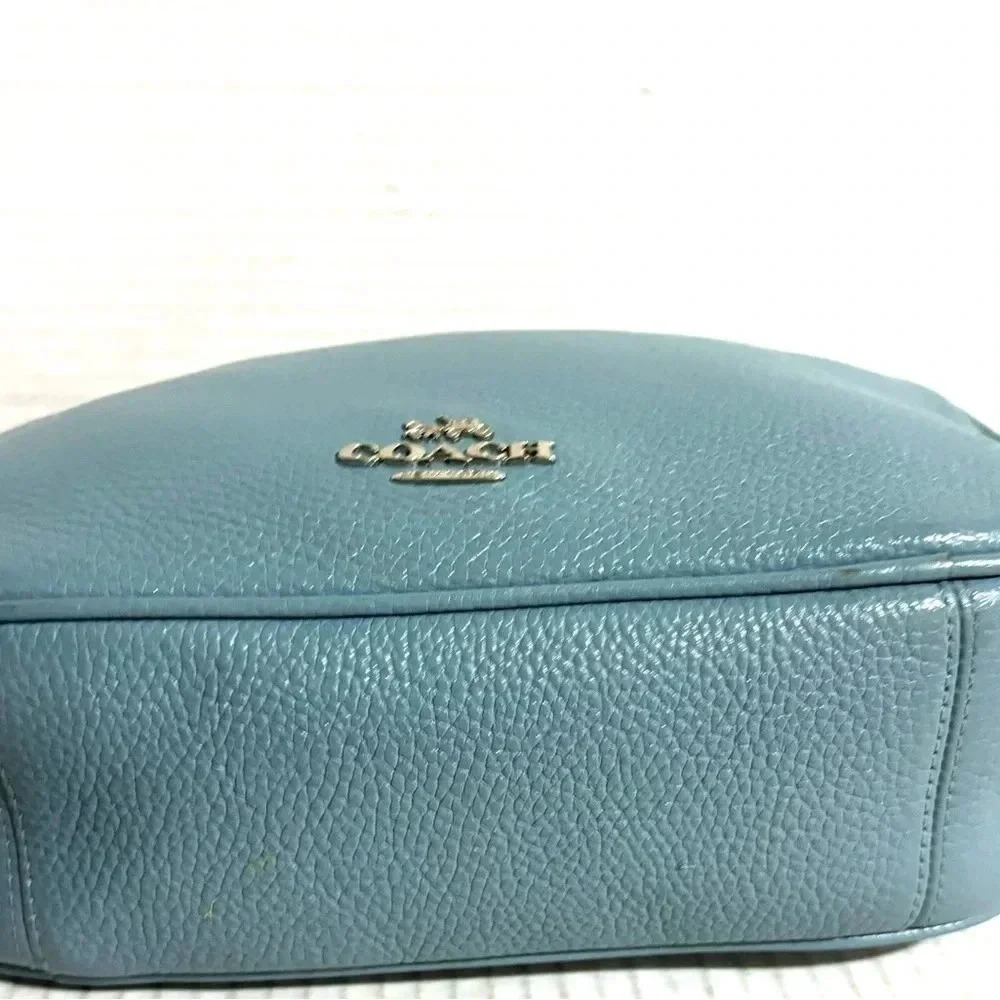 Coach blue leather crossbody handbag - Picture 3 of 12